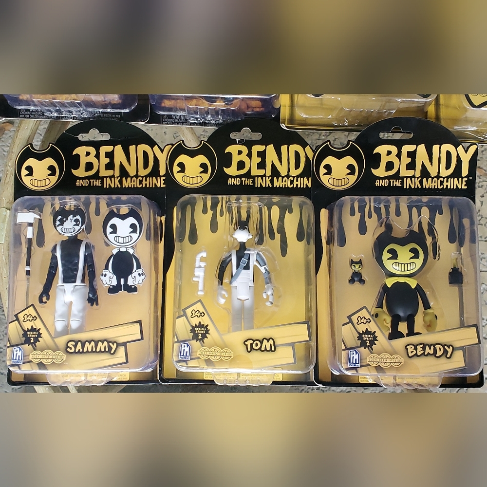 Bendy And The Ink Machine Lot, RARE Ink Machine Action Figures, & Buildables - Picture 9 of 11